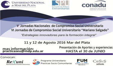 Jornadas Nacionales de Compromiso Social Universitario
