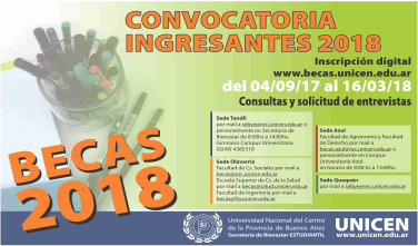 becas ingresantes 2018