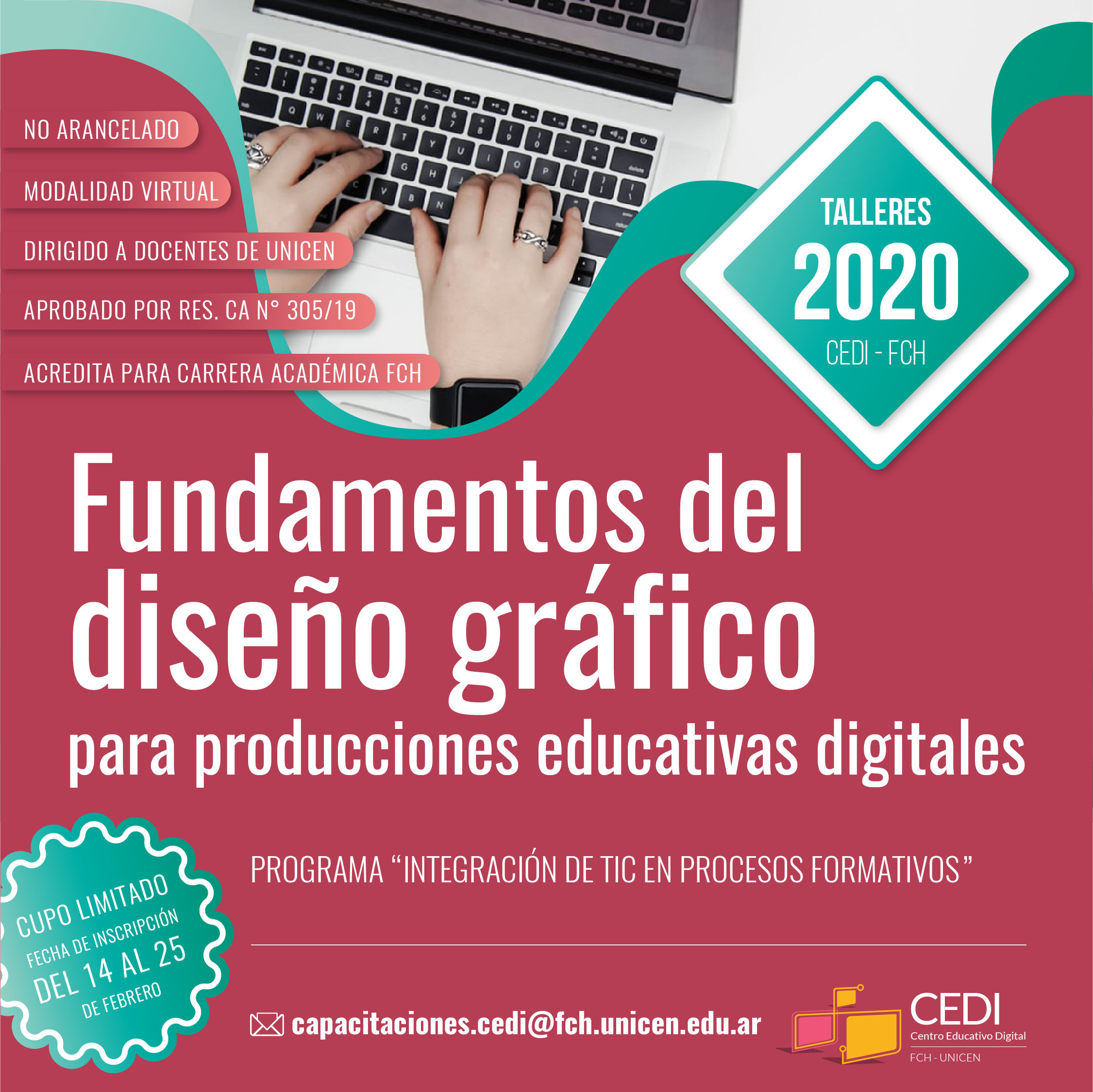 Violar Fraseología Tendero Curso de diseño gráfico para producciones digitales educativas - Facultad  de Ciencias de la Salud | UNICEN